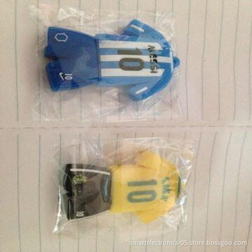 Rubber T-shirt USB Flash Drives, 64MB-128GB Capacity